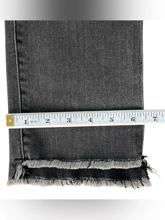 Anthropologie Pilcro Women’s Size 27 Midi Rise Straight Leg Jeans Black - Picture 4 of 16